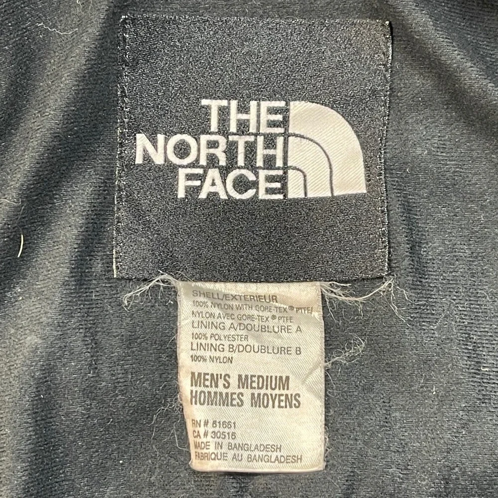 The North Face‎ Gore-Tex Hooded Jacket Men's Medium Blue Black Waterproof Shell